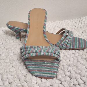 REBECCA MINKOFF Decklynn Metallic Glitter Kitten Heel (U.S. 6.5 EU 36.5)